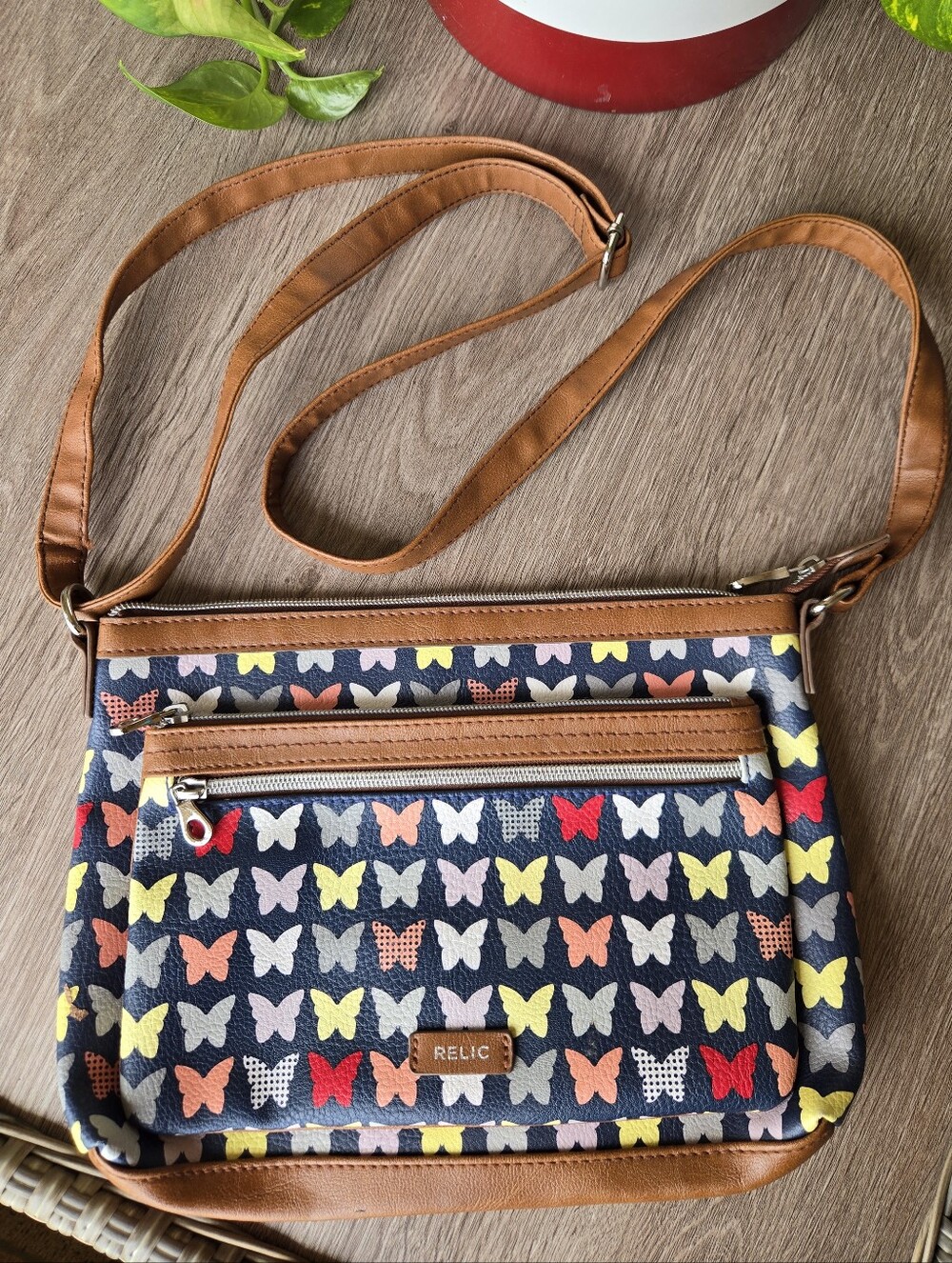 🦋 Relic "Oh Happy Day" Whimsical Butterfly Crossbody Bag & Matching Wallet Set